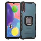 For Samsung Galaxy A21 US Version Fierce Warrior Series Armor All-inclusive Shockproof Aluminum Alloy + TPU Protective Case with Ring Holder(Green) - 1