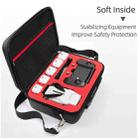 Single Shoulder Storage Bag Shockproof Waterproof Travel Carrying Cover Hard Case for FIMI X8 Mini(Black + Red Liner) - 3