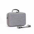 Grey Canvas Single Shoulder Storage Bag Shockproof Waterproof Travel Carrying Cover Hard Case for FIMI X8 Mini(Black + Red Liner) - 2