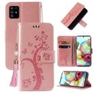 For Samsung Galaxy Note10 Lite / A81 Embossed Lucky Tree Horizontal Flip Leather Case with Holder & Card Slot & Wallet & Lanyard(Rose Gold) - 1