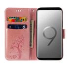 For Samsung Galaxy S9 Embossed Lucky Tree Horizontal Flip Leather Case with Holder & Card Slot & Wallet & Lanyard(Rose Gold) - 4