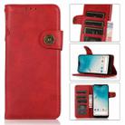 KHAZNEH Dual-Splicing Cowhide Texture Horizontal Flip Leather Case with Holder & Card Slots & Wallet & Lanyard For Nokia C10 / C20(Red) - 1