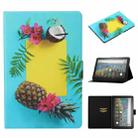 For Amazon Fire HD 10 (2021) Voltage Texture Coloured Drawing Horizontal Flip Leather Case with Holder & Card Slot & Sleep / Wake-up Function(Pineapple) - 1