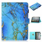 For Amazon Fire HD 10 (2021) Coloured Drawing Stitching Horizontal Flip Leather Case with Holder & Card Slot & Sleep / Wake-up Function(Gilded Marble) - 1