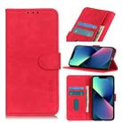For iPhone 13 mini KHAZNEH Retro Texture PU + TPU Horizontal Flip Leather Case with Holder & Card Slots & Wallet (Red) - 1