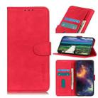 KHAZNEH Retro Texture PU + TPU Horizontal Flip Leather Case with Holder & Card Slots & Wallet For Nokia C10 / C20(Red) - 1