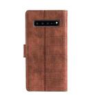 For Samsung Galaxy S10 5G Skin Feel Crocodile Texture Magnetic Clasp Horizontal Flip PU Leather Case with Holder & Card Slots & Wallet(Brown) - 3