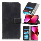 For iPhone 13 Crocodile Texture Horizontal Flip Leather Case with Holder & Card Slots & Wallet(Black) - 1