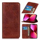 For iPhone 13 Magnetic Crazy Horse Texture Horizontal Flip Leather Case with Holder & Card Slots & Wallet(Brown) - 1