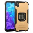 For Huawei Y5 (2019) Fierce Warrior Series Armor All-inclusive Shockproof Aluminum Alloy + TPU Protective Case with Ring Holder(Gold) - 1