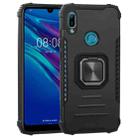 For Huawei Y6 (2019) / Y6 Pro 2019 / Y6s Fierce Warrior Series Armor All-inclusive Shockproof Aluminum Alloy + TPU Protective Case with Ring Holder(Black) - 1