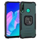 For Huawei Y7p / P40 Lite E Fierce Warrior Series Armor All-inclusive Shockproof Aluminum Alloy + TPU Protective Case with Ring Holder(Green) - 1