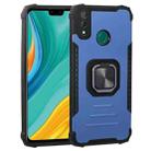 For Huawei Y8s Fierce Warrior Series Armor All-inclusive Shockproof Aluminum Alloy + TPU Protective Case with Ring Holder(Blue) - 1