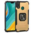 For Huawei Y8s Fierce Warrior Series Armor All-inclusive Shockproof Aluminum Alloy + TPU Protective Case with Ring Holder(Gold) - 1