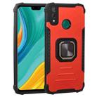 For Huawei Y8s Fierce Warrior Series Armor All-inclusive Shockproof Aluminum Alloy + TPU Protective Case with Ring Holder(Red) - 1