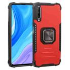 For Huawei Y9s Fierce Warrior Series Armor All-inclusive Shockproof Aluminum Alloy + TPU Protective Case with Ring Holder(Red) - 1