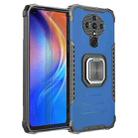 For Tecno Spark 6 Fierce Warrior Series Armor All-inclusive Shockproof Aluminum Alloy + TPU Protective Case with Ring Holder(Blue) - 1