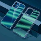 For iPhone 12 mini Dazzle Colour TPU + PC Transparent Protective Case (Green Light) - 1
