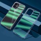 For iPhone 11 Dazzle Colour TPU + PC Transparent Protective Case (Green Light) - 1