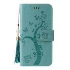 For iPhone XS Max Embossed Lucky Tree Horizontal Flip Leather Case with Holder & Card Slot & Wallet & Lanyard(Green) - 2