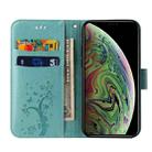 For iPhone XS Max Embossed Lucky Tree Horizontal Flip Leather Case with Holder & Card Slot & Wallet & Lanyard(Green) - 4