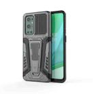 For OnePlus 9 Pro War Chariot Series Armor All-inclusive Shockproof PC + TPU Protective Case with Invisible Holder(Grey) - 1