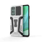 For OnePlus 9 Pro War Chariot Series Armor All-inclusive Shockproof PC + TPU Protective Case with Invisible Holder(White) - 1