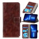 For iPhone 13 Pro Retro Crazy Horse Texture Horizontal Flip Leather Case with Holder & Card Slots & Photo Frame & Wallet (Brown) - 1