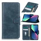For iPhone 13 mini Mirren Crazy Horse Texture Horizontal Flip Leather Case with Holder & Card Slots & Wallet (Blue) - 1