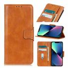 For iPhone 13 mini Mirren Crazy Horse Texture Horizontal Flip Leather Case with Holder & Card Slots & Wallet (Brown) - 1