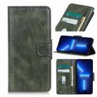 For iPhone 13 Pro Mirren Crazy Horse Texture Horizontal Flip Leather Case with Holder & Card Slots & Wallet (Green) - 1