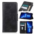 For iPhone 13 Pro Max Mirren Crazy Horse Texture Horizontal Flip Leather Case with Holder & Card Slots & Wallet (Black) - 1