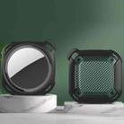 Bumblebee Carbon Fiber Texture Protective Cover Case For AirTag(Black Green) - 1