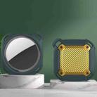 Bumblebee Carbon Fiber Texture Protective Cover Case For AirTag(Grey Yellow) - 1