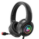 ONIKUMA X1 USB + 3.5mm Interface Wired RGB Luminous Computer Gaming Headset, Cable Length: 2m(Black) - 1