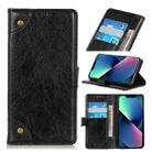 For iPhone 13 mini Copper Buckle Nappa Texture Horizontal Flip Leather Case with Holder & Card Slots & Wallet (Black) - 1