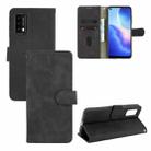 For Blackview A90 Solid Color Skin Feel Magnetic Buckle Horizontal Flip Calf Texture PU Leather Case with Holder & Card Slots & Wallet(Black) - 1