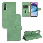 For OnePlus Nord CE 5G Solid Color Skin Feel Magnetic Buckle Horizontal Flip Calf Texture PU Leather Case with Holder & Card Slots & Wallet(Green) - 1