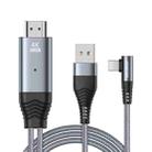 JOYROOM SY-35L1 8 Pin to HDMI 4K Adapter Cable, Length: 3m(Grey) - 1