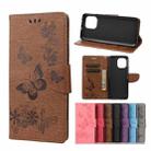 For Xiaomi Mi 11 Vintage Embossed Floral Butterfly Pattern Horizontal Flip Leather Case with Card Slot & Holder & Wallet & Lanyard(Brown) - 1