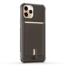 For iPhone 11 Pro Max Shockproof TPU Protective Case with Card Slot(Black) - 1