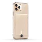 For iPhone 11 Pro Max Shockproof TPU Protective Case with Card Slot(Transparent) - 1