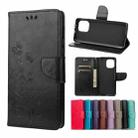 For Xiaomi Mi 11 Butterfly Flower Pattern Horizontal Flip Leather Case with Holder & Card Slots & Wallet(Black) - 1