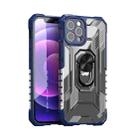 PC + TPU Shockproof Protective Case with Metal Ring Holder For iPhone 12 Mini(Blue) - 1