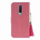 For OnePlus 8 Embossed Lucky Tree Horizontal Flip Leather Case with Holder & Card Slot & Wallet & Lanyard(Pink) - 5