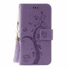 For OnePlus 8 Pro Embossed Lucky Tree Horizontal Flip Leather Case with Holder & Card Slot & Wallet & Lanyard(Purple) - 2