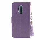 For OnePlus 8 Pro Embossed Lucky Tree Horizontal Flip Leather Case with Holder & Card Slot & Wallet & Lanyard(Purple) - 5