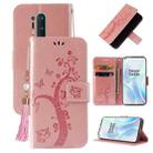 For OnePlus 8 Pro Embossed Lucky Tree Horizontal Flip Leather Case with Holder & Card Slot & Wallet & Lanyard(Rose Gold) - 1