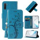 For OnePlus Nord Embossed Lucky Tree Horizontal Flip Leather Case with Holder & Card Slot & Wallet & Lanyard(Blue) - 1