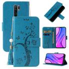 For Xiaomi Redmi 9 Embossed Lucky Tree Horizontal Flip Leather Case with Holder & Card Slot & Wallet & Lanyard(Blue) - 1